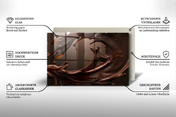 Osłona na płytę indukcyjną Płynna czekolada