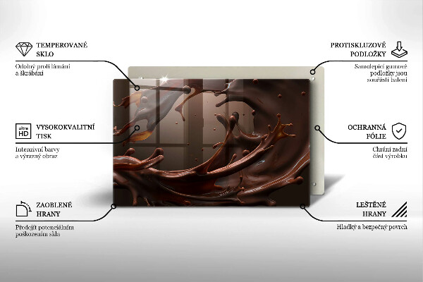 Osłona na płytę indukcyjną Płynna czekolada