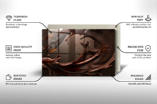 Osłona na płytę indukcyjną Płynna czekolada