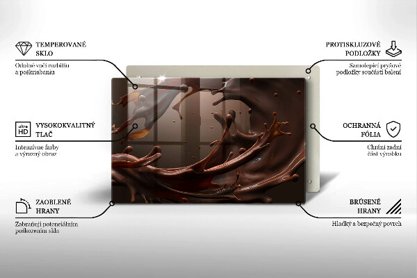 Osłona na płytę indukcyjną Płynna czekolada