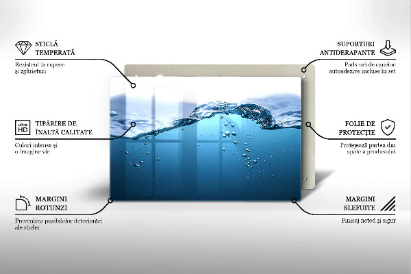 Osłona na płytę indukcyjną Błękitna woda