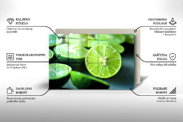 Osłona na płytę indukcyjną Cytrusy limonki