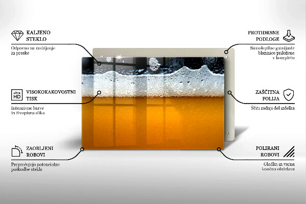 Osłona płyty indukcyjnej Napój piwo piana