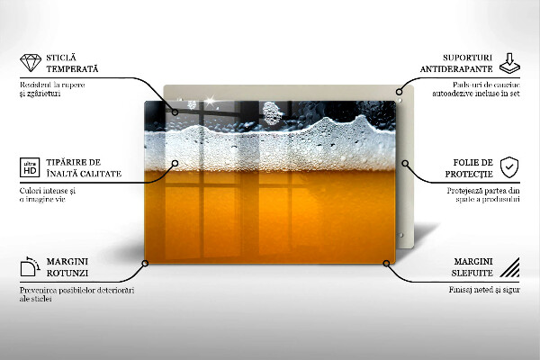 Osłona płyty indukcyjnej Napój piwo piana