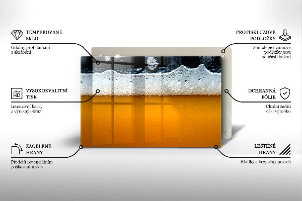 Osłona płyty indukcyjnej Napój piwo piana