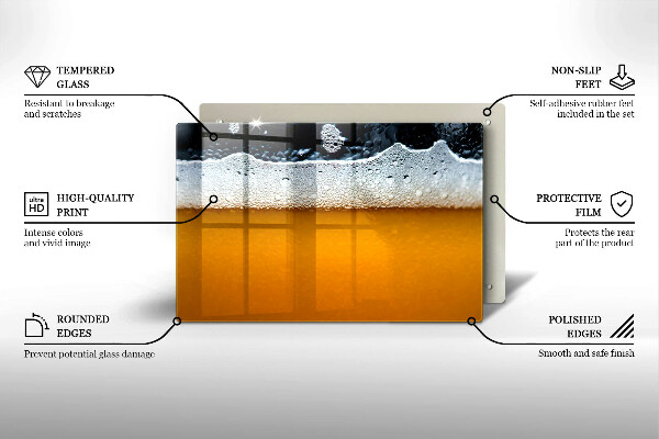 Osłona płyty indukcyjnej Napój piwo piana
