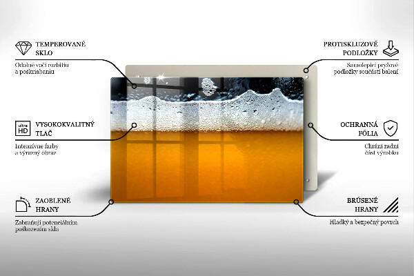 Osłona płyty indukcyjnej Napój piwo piana