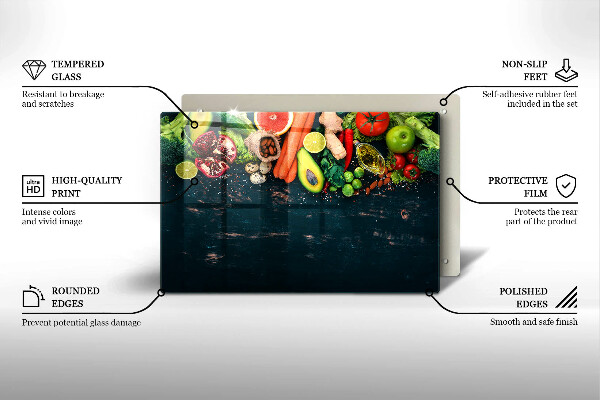 Osłona płyty indukcyjnej Owoce i warzywa