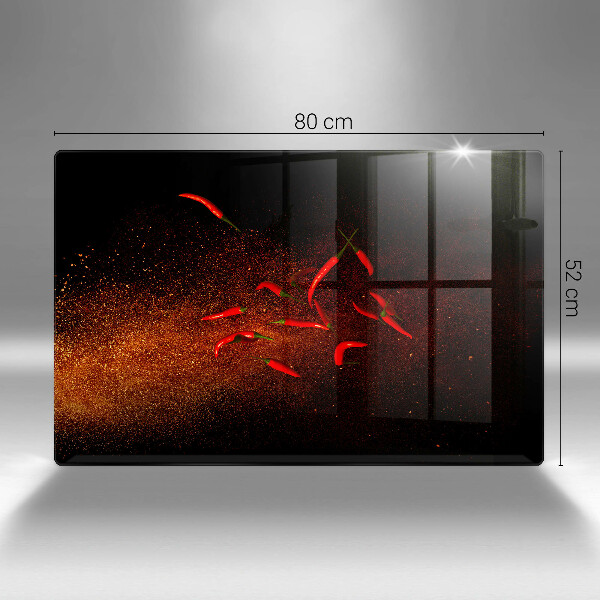 Osłona płyty indukcyjnej Ostre papryczki chili