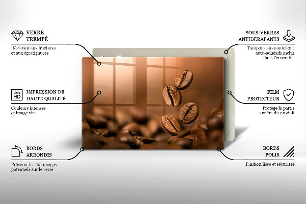 Osłona płyty indukcyjnej Ziarna kawy