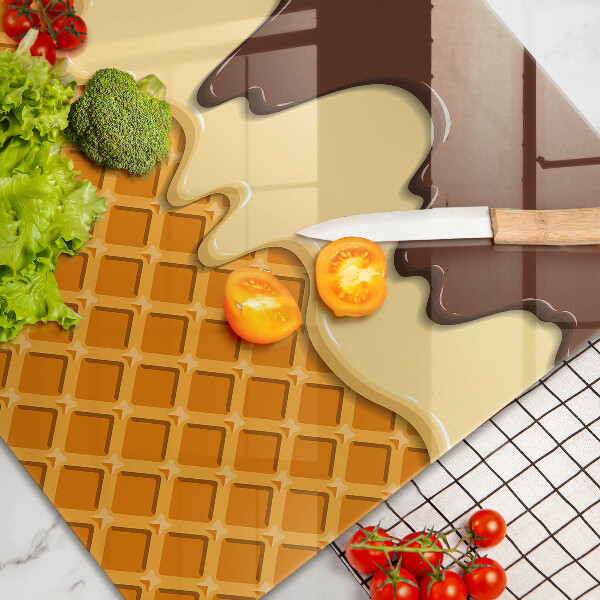 Osłona płyty indukcyjnej Ilustracja lody rożek