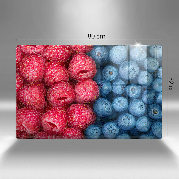 Osłona płyty indukcyjnej Owoce maliny i borówki