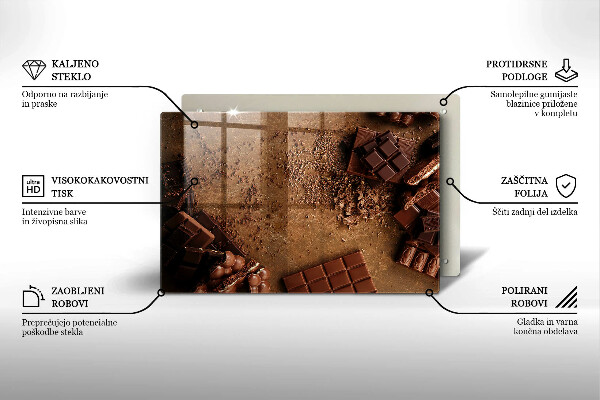 Osłona płyty indukcyjnej Słodycze czekolada