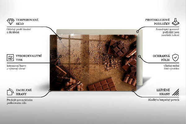Osłona płyty indukcyjnej Słodycze czekolada