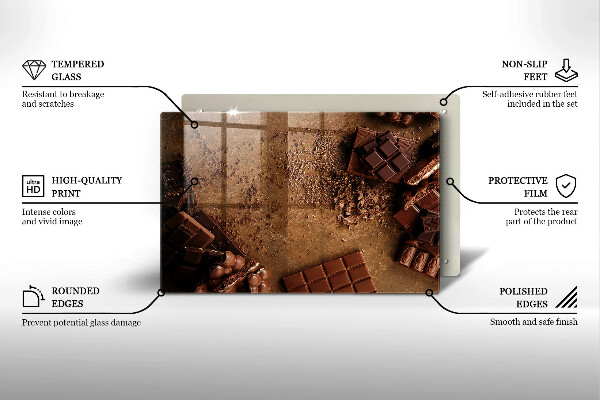 Osłona płyty indukcyjnej Słodycze czekolada