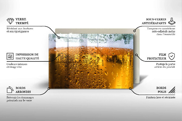 Osłona płyty indukcyjnej Mokra szklanka piwa