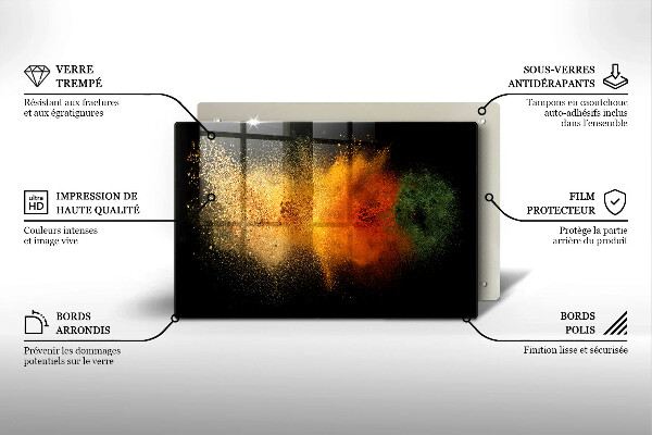 Osłona płyty indukcyjnej Kolorowe przyprawy