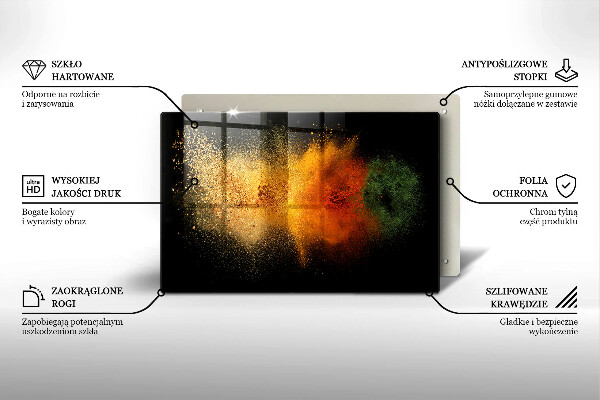 Osłona płyty indukcyjnej Kolorowe przyprawy