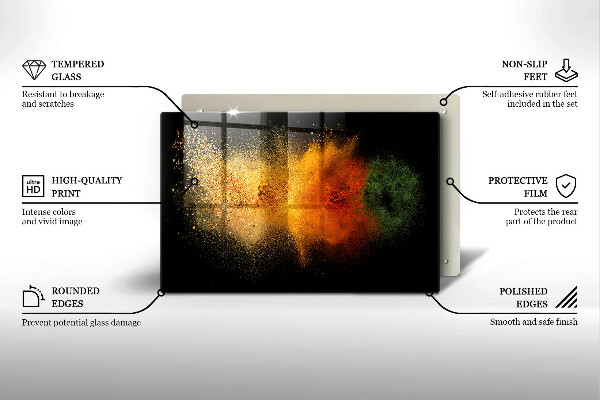Osłona płyty indukcyjnej Kolorowe przyprawy