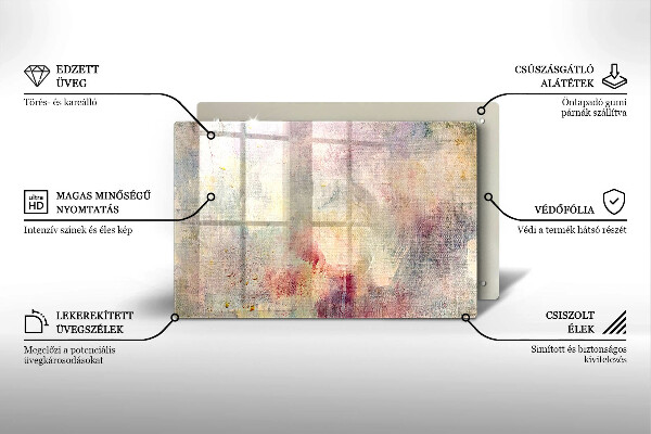 Osłona na płytę indukcyjną Tło tekstura farb