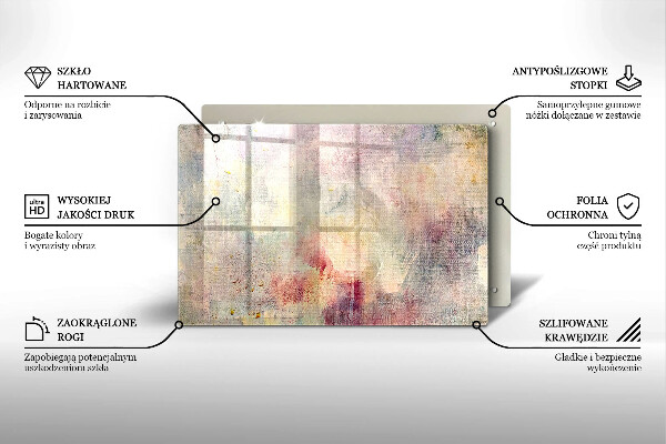 Osłona na płytę indukcyjną Tło tekstura farb