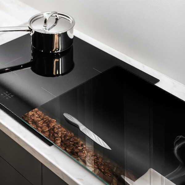 Osłona na płytę indukcyjną Kawa filiżanka serce