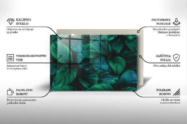 Osłona na ścianę do kuchni Dżungla liście