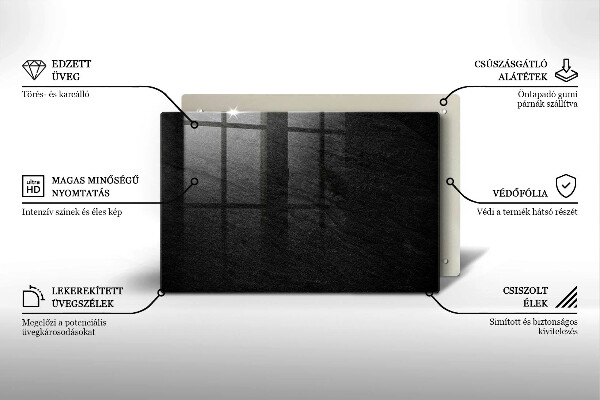 Osłona na płytę indukcyjną skała tekstura