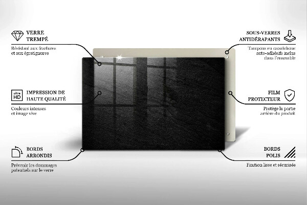 Osłona na płytę indukcyjną skała tekstura