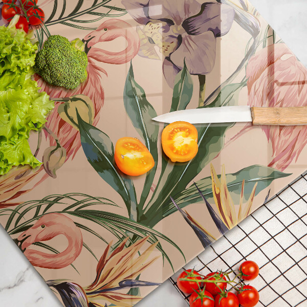 Osłona na płytę indukcyjną Ilustracja flamingi