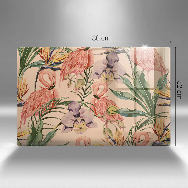 Osłona na płytę indukcyjną Ilustracja flamingi