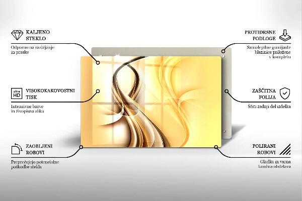 Osłona na płytę indukcyjną Abstrakcja dym