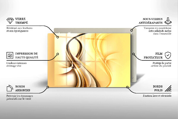 Osłona na płytę indukcyjną Abstrakcja dym