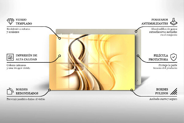 Osłona na płytę indukcyjną Abstrakcja dym