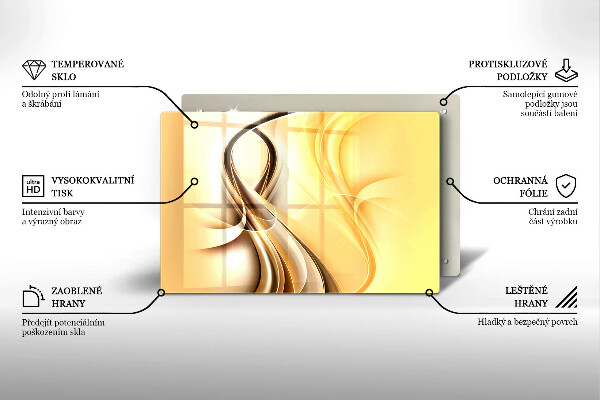 Osłona na płytę indukcyjną Abstrakcja dym