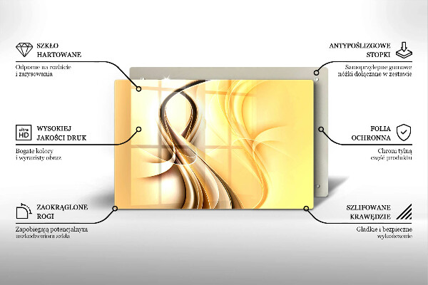 Osłona na płytę indukcyjną Abstrakcja dym