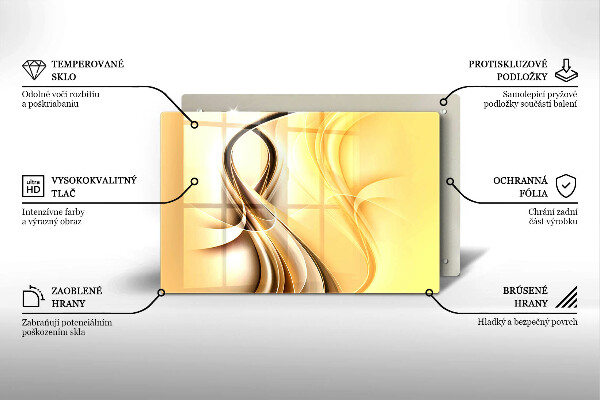 Osłona na płytę indukcyjną Abstrakcja dym