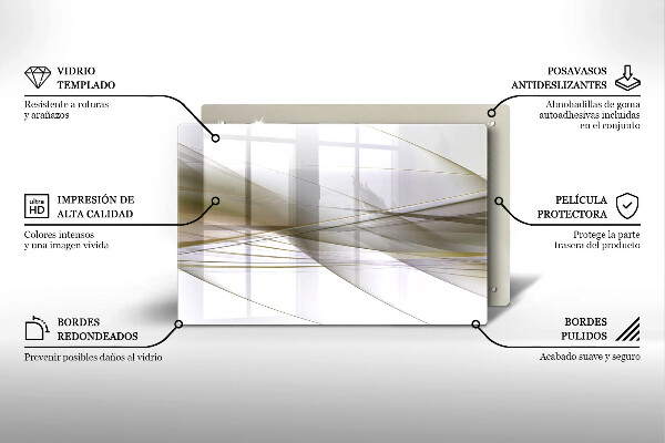 Osłona na płytę indukcyjną Abstrakcja linie design