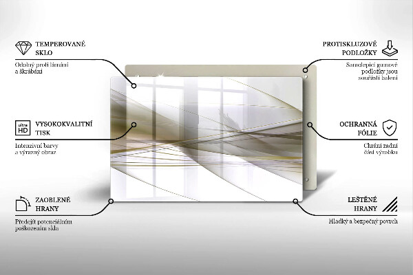 Osłona na płytę indukcyjną Abstrakcja linie design