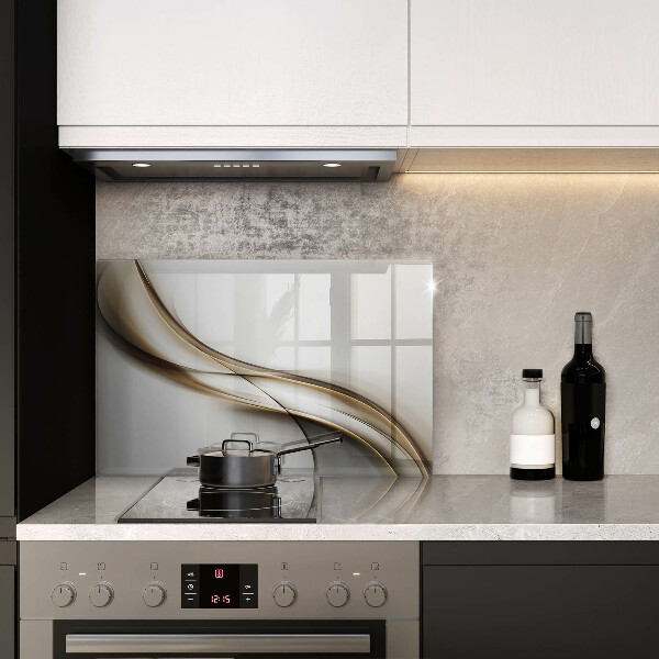 Osłona na płytę indukcyjną Łagodne linie abstrakcja