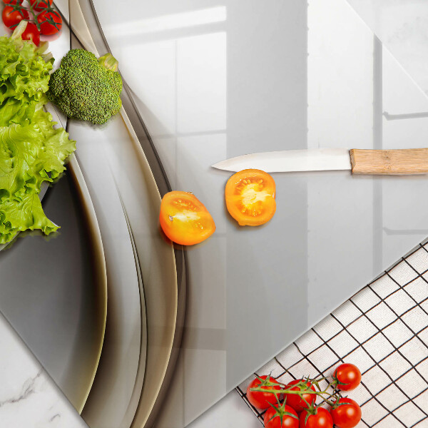 Osłona na płytę indukcyjną Łagodne linie abstrakcja