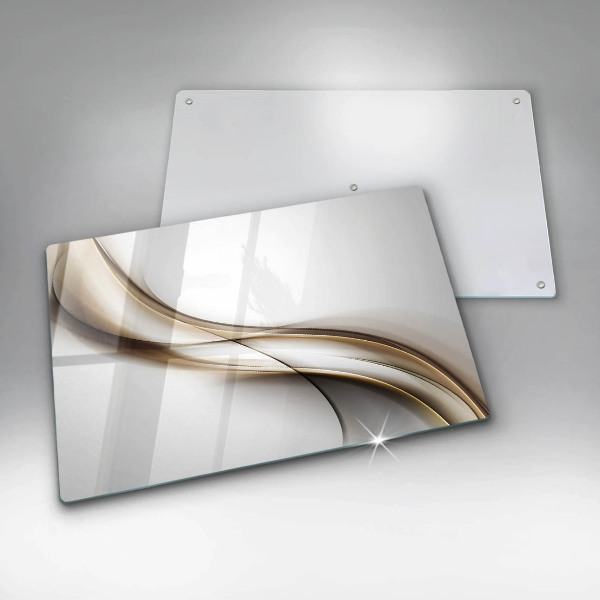 Osłona na płytę indukcyjną Łagodne linie abstrakcja