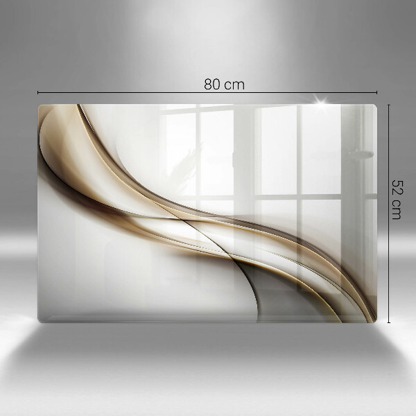 Osłona na płytę indukcyjną Łagodne linie abstrakcja