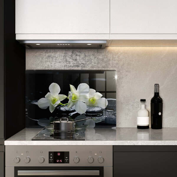 Osłona na płytę indukcyjną Białe kwiaty w wodzie Zen