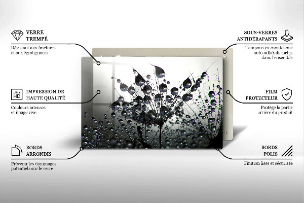 Osłona na płytę indukcyjną Dmuchawce i rosa