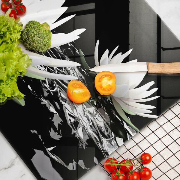 Osłona na płytę indukcyjną Białe lilie na wodzie