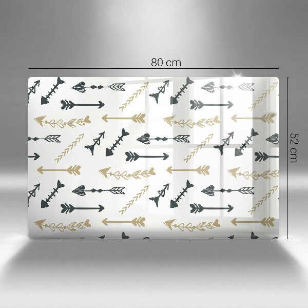 Płyta ochronna na indukcję Wzór boho strzałki
