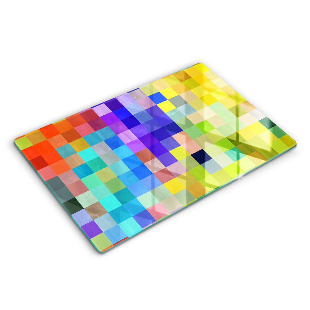 Płyta ochronna na indukcję Kolorowe kwadraty piksele