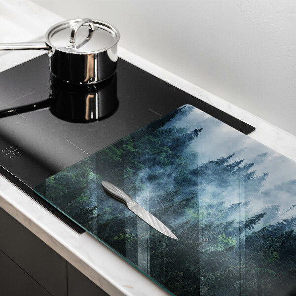 Osłona na płytę indukcyjną Las drzewa i mgła