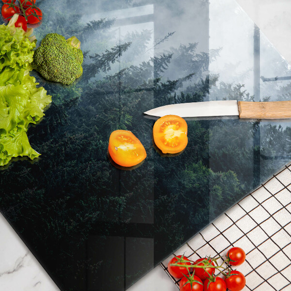 Osłona na płytę indukcyjną Las drzewa i mgła